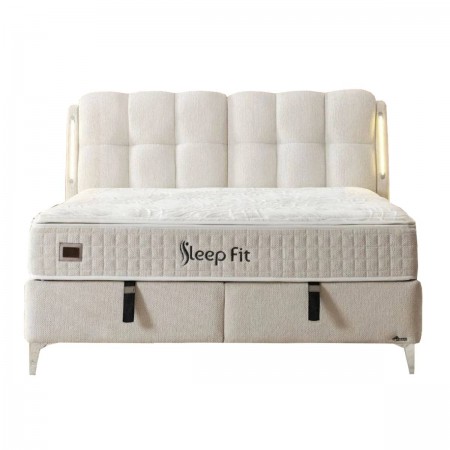 Διπλό κρεβάτι Sleep fit με αποθηκευτικό χώρο 