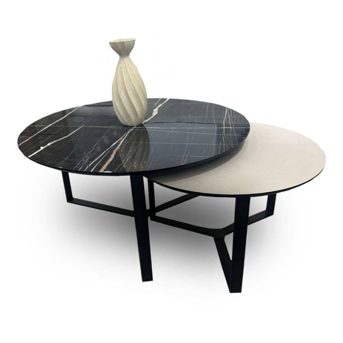 Τραπεζάκια σαλονιού Swiss Black Τραπεζάκια σαλονιού Swiss Black